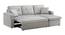 Drake Solid Wood Sofa cum Bed in Grey (Grey) by Urban Ladder - Cross View Design 1 - 567333