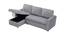 Noah Solid Wood Sofa cum Bed in Grey (Grey) by Urban Ladder - Design 1 Side View - 567345