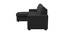 Noah Solid Wood Sofa cum Bed in Black (Black) by Urban Ladder - Design 1 Side View - 567346