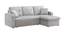 Drake Solid Wood Sofa cum Bed in Grey (Grey) by Urban Ladder - Design 1 Side View - 567349