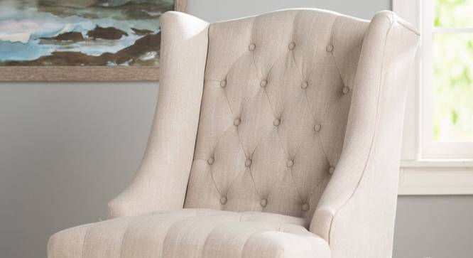Denny Bar Chair in Beige Colour (Beige) by Urban Ladder - Cross View Design 1 - 567420