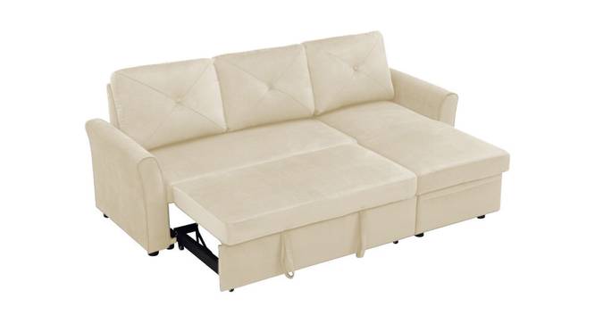 Scarlet Solid Wood Sofa cum Bed in Beige (Beige) by Urban Ladder - Cross View Design 1 - 567429