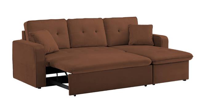 Universe Solid Wood Sofa cum Bed in Brown (Brown) by Urban Ladder - Cross View Design 1 - 567432