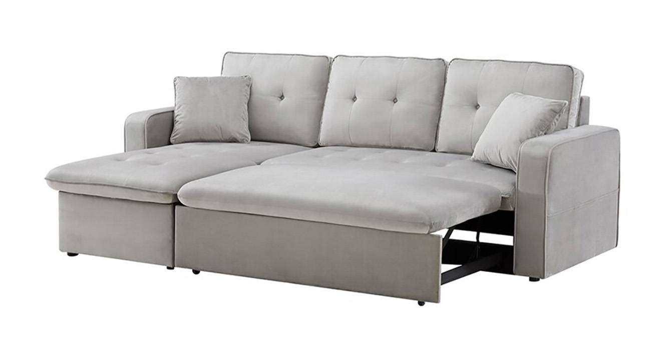 Universe 3 Seater Pull Out Sofa cum Bed In Grey Colour Urban Ladder