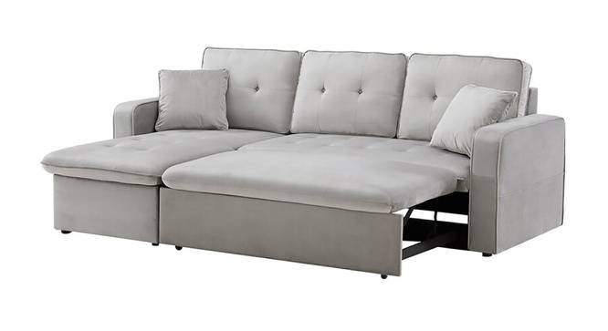 William Solid Wood Sofa cum Bed in Grey (Grey) by Urban Ladder - Cross View Design 1 - 567435