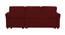 Scarlet Solid Wood Sofa cum Bed in Maroon (Maroon) by Urban Ladder - Design 1 Side View - 567443
