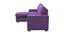 Noah Solid Wood Sofa cum Bed in Purple (Purple) by Urban Ladder - Design 1 Side View - 567447
