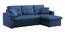Universe Solid Wood Sofa cum Bed in Navy Blue (Blue) by Urban Ladder - Design 1 Side View - 567449