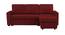 Solace Solid Wood Sofa cum Bed in Maroon (Maroon) by Urban Ladder - Front View Design 1 - 567503