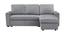 Solace Solid Wood Sofa cum Bed in grey (Grey) by Urban Ladder - Front View Design 1 - 567504