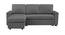 Liam Solid Wood Sofa cum Bed in Dark Grey (Dark Grey) by Urban Ladder - Front View Design 1 - 567510