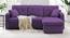 Universe Solid Wood Sofa cum Bed in Purple (Purple) by Urban Ladder - Front View Design 1 - 567513