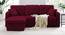 Leo Solid Wood Sofa cum Bed in Maroon (Maroon) by Urban Ladder - Front View Design 1 - 567515