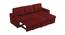 Solace Solid Wood Sofa cum Bed in Maroon (Maroon) by Urban Ladder - Cross View Design 1 - 567525
