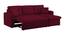 Jake Solid Wood Sofa cum Bed in Maroon (Maroon) by Urban Ladder - Cross View Design 1 - 567532