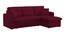 Jake Solid Wood Sofa cum Bed in Maroon (Maroon) by Urban Ladder - Design 1 Side View - 567549