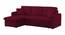 Leo Solid Wood Sofa cum Bed in Maroon (Maroon) by Urban Ladder - Design 1 Side View - 567550