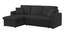 William Solid Wood Sofa cum Bed in Black (Black) by Urban Ladder - Design 1 Side View - 567551