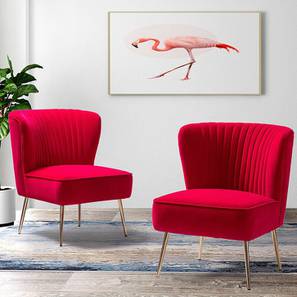 Crimson Fabric Accent Chair - Set of 2-image-35