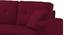 Leo Solid Wood Sofa cum Bed in Maroon (Maroon) by Urban Ladder - Rear View Design 1 - 567570