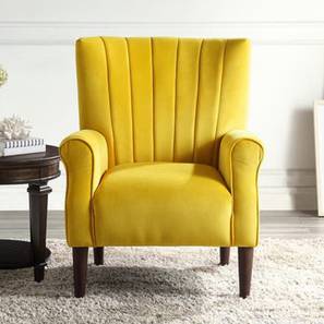 Maxo Accent Chair in Yellow Colour-image-12