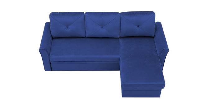 Scarlet Solid Wood Sofa cum Bed in Navy Blue (Blue) by Urban Ladder - Front View Design 1 - 567608