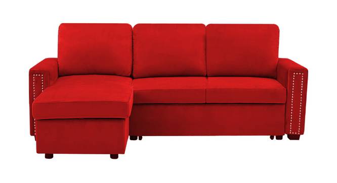 James Solid Wood Sofa cum Bed in Red (Red) by Urban Ladder - Front View Design 1 - 567613
