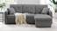 William Solid Wood Sofa cum Bed in Dark Grey (Dark Grey) by Urban Ladder - Front View Design 1 - 567617