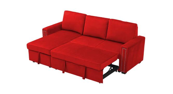 James Solid Wood Sofa cum Bed in Red (Red) by Urban Ladder - Cross View Design 1 - 567630