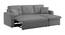 William Solid Wood Sofa cum Bed in Dark Grey (Dark Grey) by Urban Ladder - Cross View Design 1 - 567634