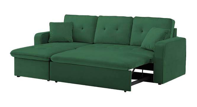 William Solid Wood Sofa cum Bed in Cream (Cream) by Urban Ladder - Cross View Design 1 - 567635