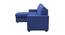 Noah Solid Wood Sofa cum Bed in Navy Blue (Blue) by Urban Ladder - Design 1 Side View - 567649
