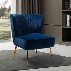 Accent Chairs In Gurgaon Design Fission Accent Chair in Navy Blue Colour