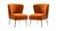Crimson Bar Chair in Orange Colour (Orange) by Urban Ladder - Front View Design 1 - 567702