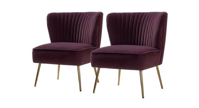 Crimson Bar Chair in Purple Colour (Purple) by Urban Ladder - Front View Design 1 - 567703