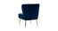 Crimson Bar Chair in Navy Blue Colour (Blue) by Urban Ladder - Design 1 Side View - 567734