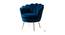 Foster Bar Chair in Navy Blue Colour (Blue) by Urban Ladder - Front View Design 1 - 567777