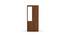 Teana 2 Door Engineered Wood Wardrobe - Classic Walnut (Melamine Finish) by Urban Ladder - Front View Design 1 - 567847