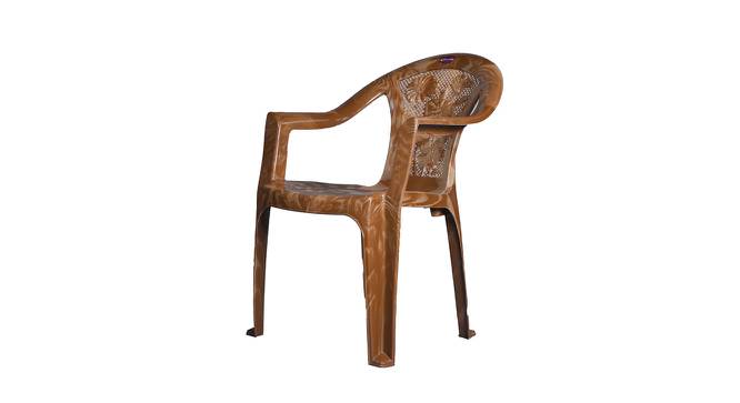 Jayden Plastic Outdoor Chair - Set of 4 (Brown) by Urban Ladder - Front View Design 1 - 567855