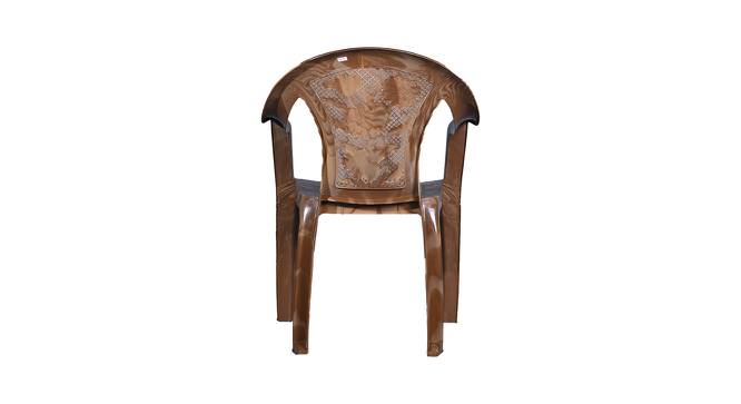 Jayden Plastic Outdoor Chair - Set of 4 (Brown) by Urban Ladder - Cross View Design 1 - 567874