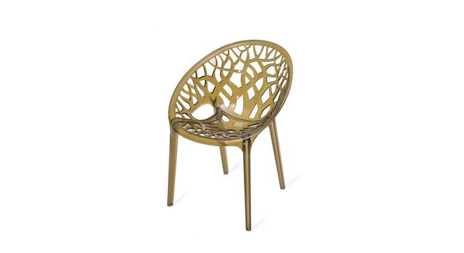 Isaiah Plastic Outdoor Chair - Set of 2 (Golden) by Urban Ladder - Cross View Design 1 - 567881