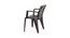 Elias Plastic Outdoor Chair - Set of 4 (Brown) by Urban Ladder - Design 1 Side View - 567895