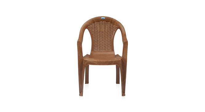 Grayson Plastic Outdoor Chair - Set of 4 (Brown) by Urban Ladder - Front View Design 1 - 567954