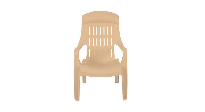 Angel Plastic Outdoor Chair - Set of 2 (Beige) by Urban Ladder - Front View Design 1 - 567968