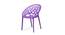 Cameron Plastic Outdoor Chair - Set of 2 (Violet) by Urban Ladder - Cross View Design 1 - 567986