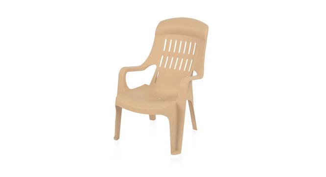 Angel Plastic Outdoor Chair - Set of 2 (Beige) by Urban Ladder - Cross View Design 1 - 567988