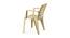 Josiah Plastic Outdoor Chair - Set of 4 (Beige) by Urban Ladder - Design 1 Side View - 568000