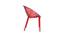 Miles Plastic Outdoor Chair - Set of 2 (Red) by Urban Ladder - Design 1 Side View - 568001