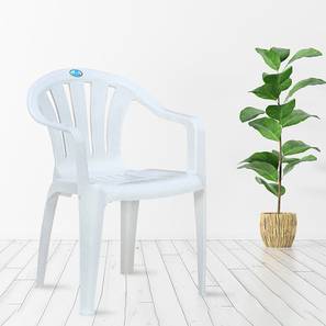 Plastic Chairs Design Wyatt Plastic Outdoor Chair - Set of 4 (Grey)