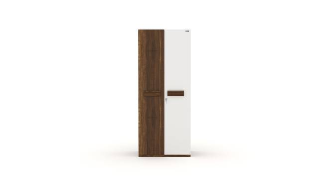 Lodgy 2 Door Engineered Wood Wardrobe - Brown (Melamine Finish) by Urban Ladder - Front View Design 1 - 568045